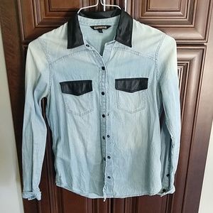 Express Jean Button Down Shirt